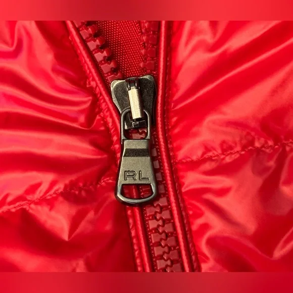 Polo Ralph Lauren 🔥 RL 2000 Red Gorham Glossed Down Quillted Puffer Jacket Coat - Picture 9 of 15